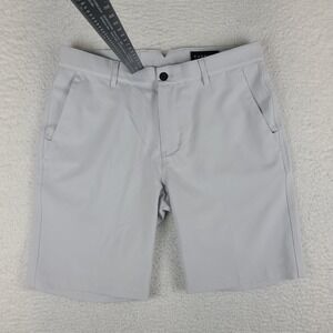 DUNNING Shorts Mens 32 Light Gray 9" Inseam Hybrid Chino Performance Golf